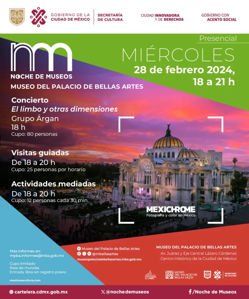 VIVA LA NOCHE DE MUSEOS HOY 28 DE FEBRERO 2024