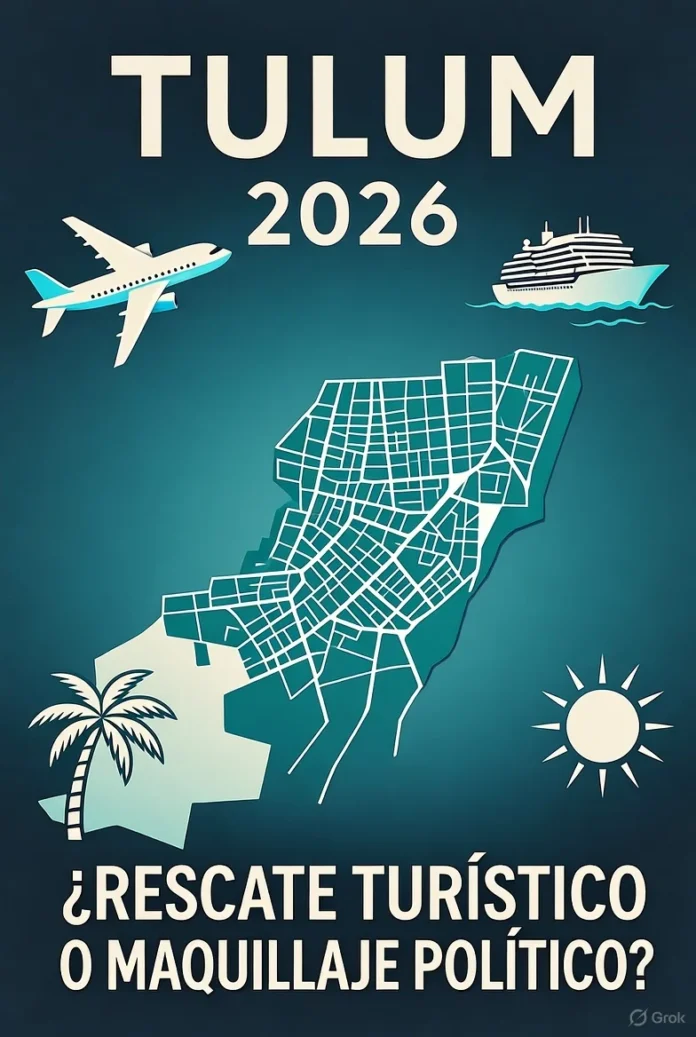 TULUM 2026: ¿RESCATE TURÍSTICO O MAQUILLAJE POLÍTICO?