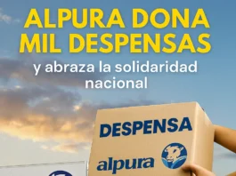 ALPURA DONA MIL DESPENSAS A FAMILIAS AFECTADAS POR LLUVIAS