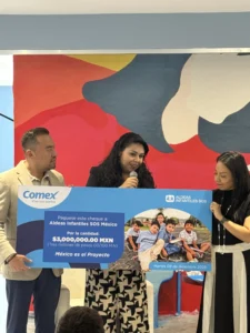 COMEX DONA 3 MILLONES A ALDEAS INFANTILES SOS EN CHIAPAS