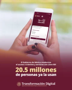 LLAVE MX: 20.5M USUARIOS Y 168 PORTALES DEL GOBIERNO FEDERAL