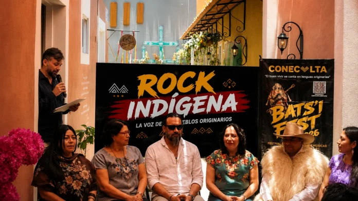 Presentación oficial del Bats'i Fest 2026 en Casa Chiapas durante la cobertura especial de La Evidencia News.