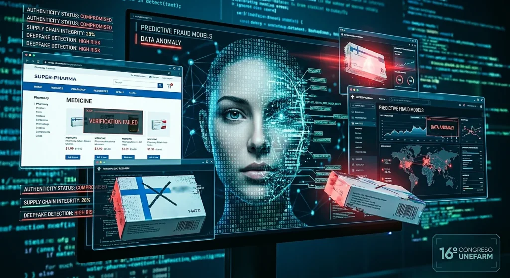 Representantes del sector farmacéutico analizan el impacto de la inteligencia artificial en los riesgos de fraude sanitario durante el Congreso de UNEFARM