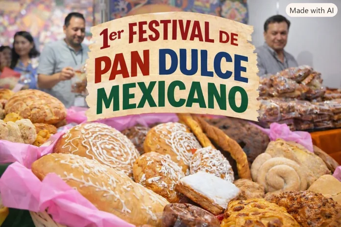 Variedad de panes dulces mexicanos exhibidos en el 1er Festival del Pan Dulce Mexicano en Coyoacán.