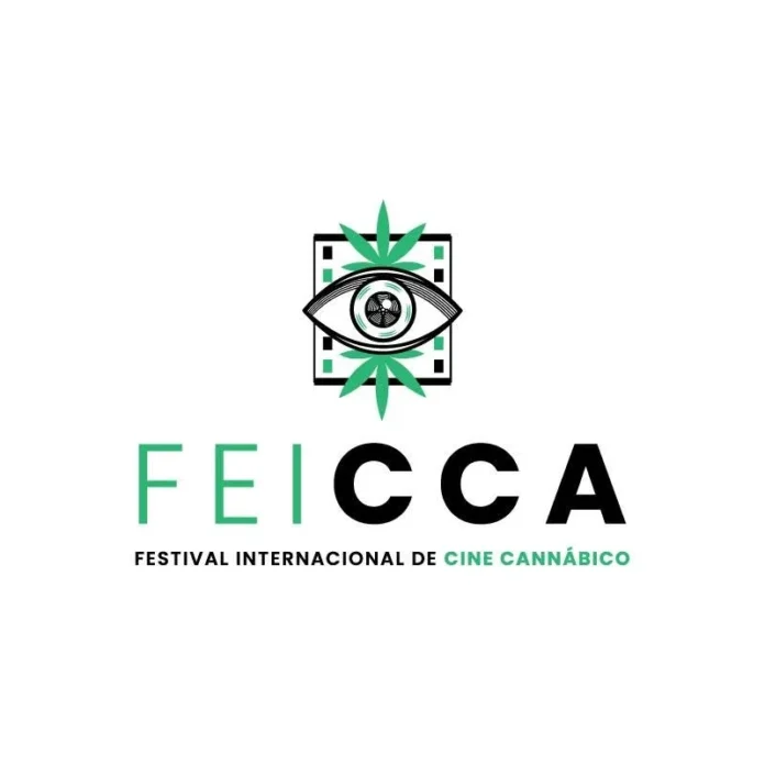 Poster oficial del Festival Internacional de Cine Cannábico FEICCA 2026 con lema Cine sin fronteras, Cultura sin límites