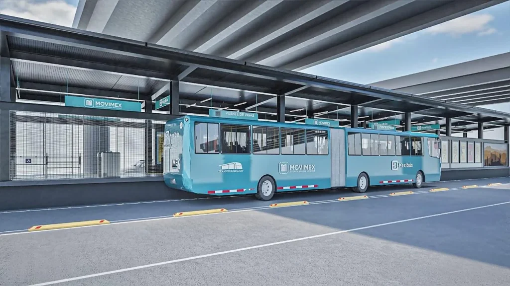 Estación Puente de Vigas Mexibús con carril exclusivo BUS SOLO