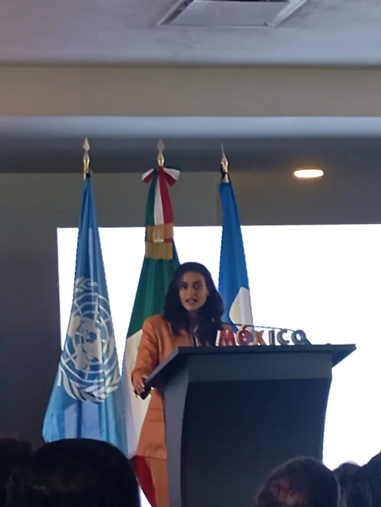 Shaikha Al Nuwais, secretaria general de ONU Turismo, en su discurso.