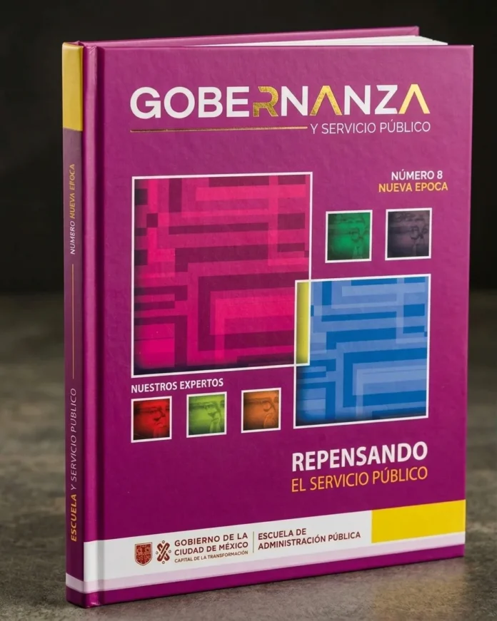 Portada de la revista Gobernanza y Servicio Público, número 8 de la Nueva Época, publicada por la Escuela de Administración Pública de la Ciudad de México.