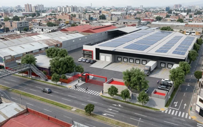 Parque industrial moderno en México vinculado al crecimiento de la inversión extranjera, el nearshoring y la competitividad económica en 2026.