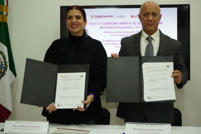 EAP CDMX y CAIMFS firman convenio para fortalecer la atención migratoria mediante capacitación de servidores públicos